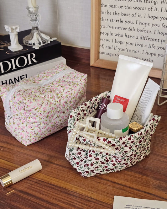 حقيبة مكياج الورود