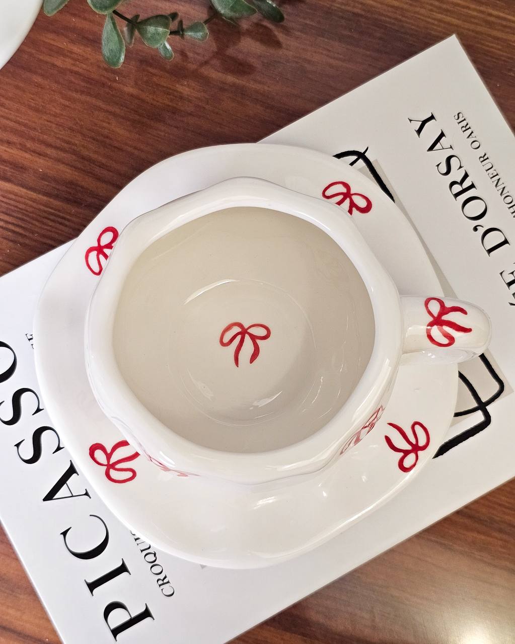 AR-52  كوب مع صحن فيونكا الترندي