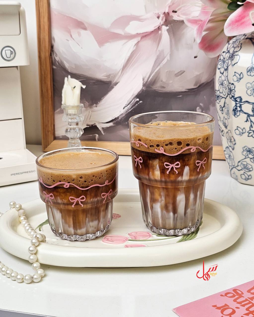 كوب الفيونكا الشفاف
